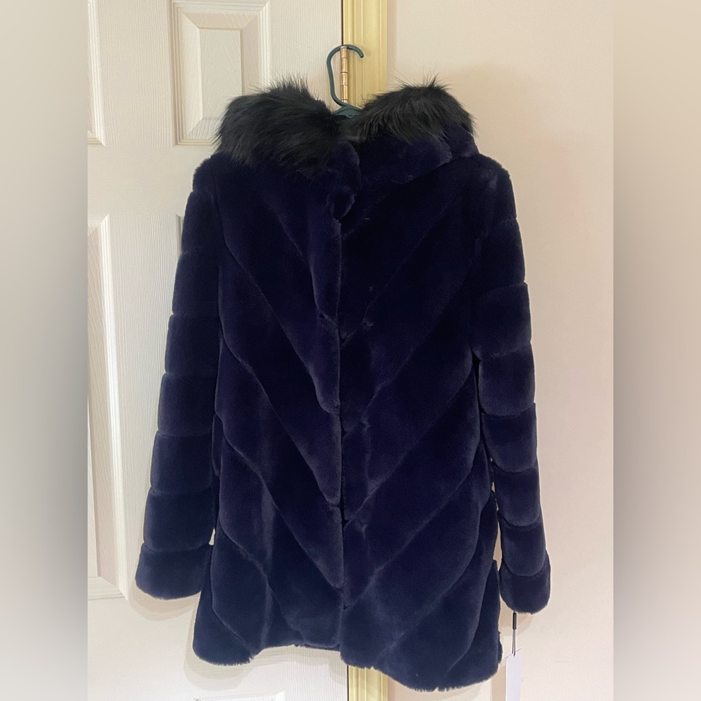 Calvin Klein Women's Faux-Fur Teddy Coat, Size CS PETITE